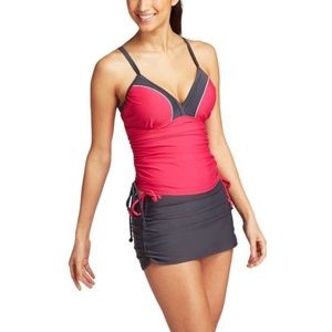 Free Country Tankini & Skirt 2pc Size M 8-10